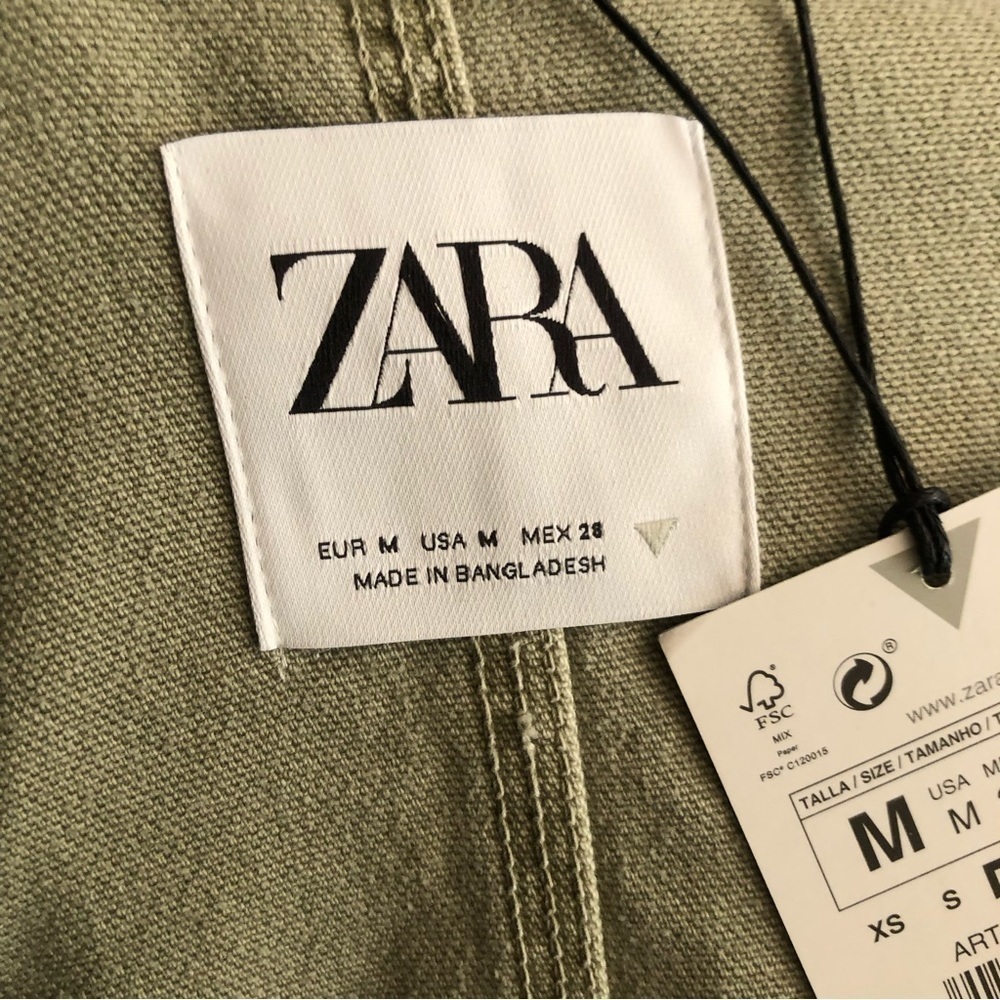 Zara‎ Women’s Washed Jacket With Pockets - Picture 6 of 9